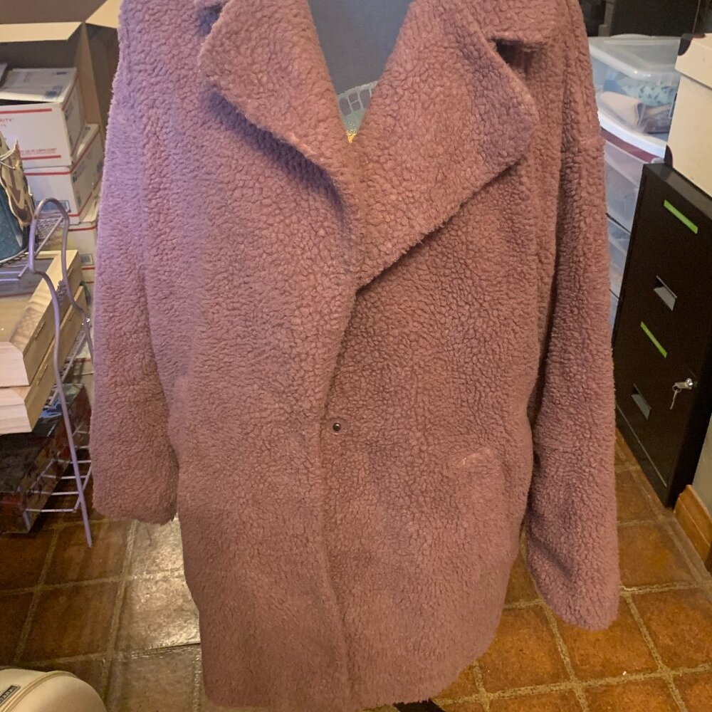 Abercrombie & Finch Teddy Fleece Women's SIZE XL Winter Coat